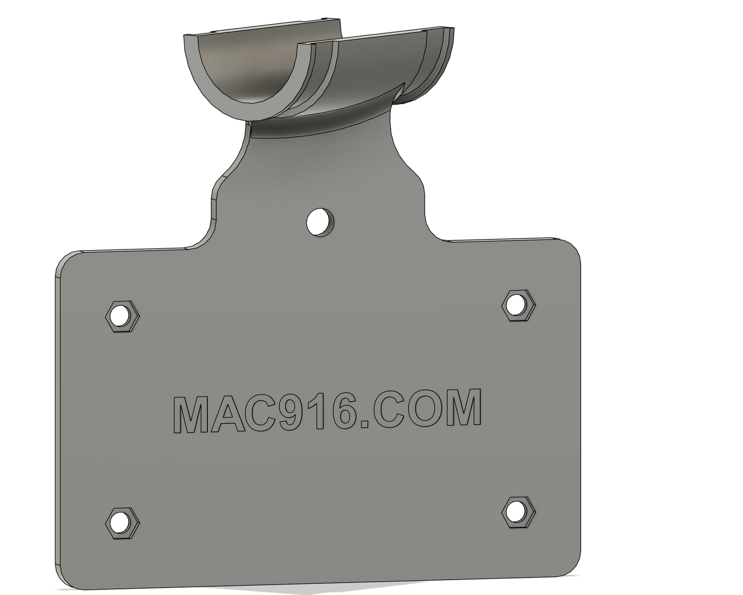 License Plate Mount with LED Light